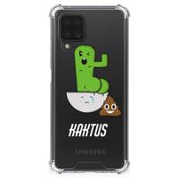 Samsung Galaxy A12 Stevig | Bumper Hoesje | Cactus Poo