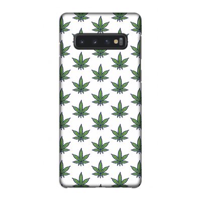 Weed: Samsung Galaxy S10 4G Volledig Geprint Hoesje