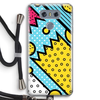 Pop Art #1: LG G6 Transparant Hoesje met koord