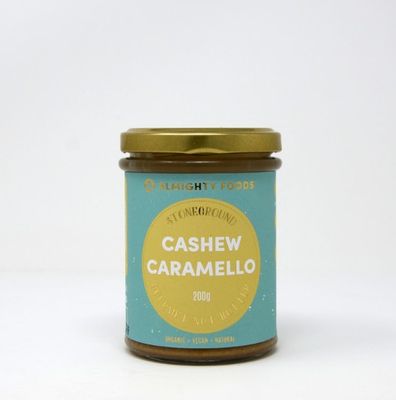 Almighty Foods Biologische Cashew Caramello Nut Butter 200 Gram Almighty Foods Biologische Cashew Caramello Nut Butter 200 Gram