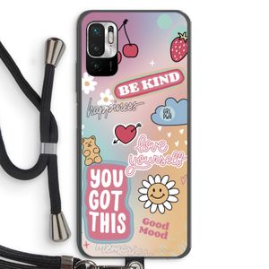 Positivity: Xiaomi Redmi Note 10 5G Transparant Hoesje met koord