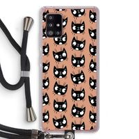 Kat: Samsung Galaxy A51 5G Transparant Hoesje met koord