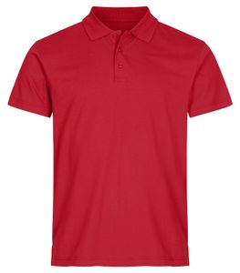 Clique 028280 Single Jersey Polo - Rood - 3XL