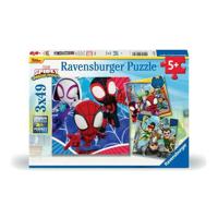 Ravensburger-SPIDERMAN-Puzzels 3x49 stukjes - Spidey, de webschieter-4005556057306-Vanaf 5 jaar