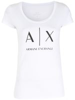 Armani Exchange t-shirt à logo imprimé - Blanc