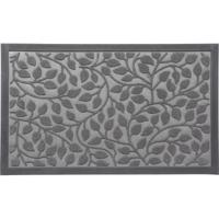 Luance Deurmat Feuillage - donkergrijs - rubber - rechthoek - 75 x 45 cm - schoonloopmat