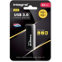 Integral INFD64GBNOIR3.0 USB flash drive 64 GB USB Type-A 3.2 Gen 1 (3.1 Gen 1) Zwart