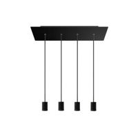 Hanglamp 4x GU1d0 lampen set kookeiland breed met led