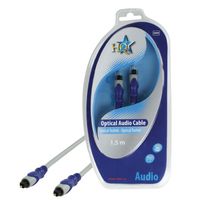 HQ Toslink/Toslink, 1.5m audio kabel 1,5 m Blauw, Grijs