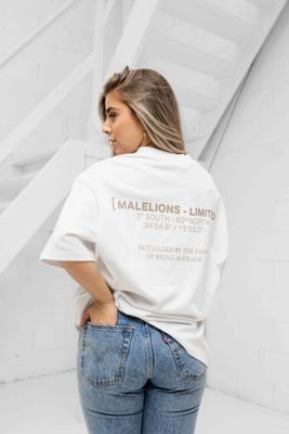 Malelions Limited Oversized T-Shirt Dames Wit - Maat M - Kleur: Wit | Soccerfanshop