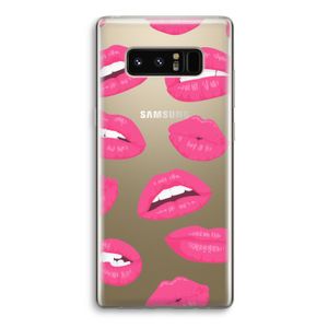 Bite my lip: Samsung Galaxy Note 8 Transparant Hoesje