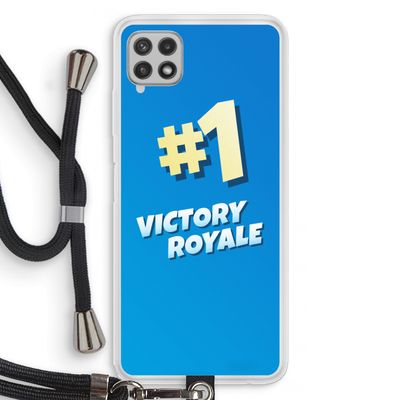 Victory Royale: Samsung Galaxy A22 4G Transparant Hoesje met koord