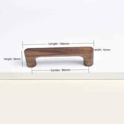 Houten Meubelknop - Beuken- of Walnoothout | Schattig Design | Inclusief Schroeven