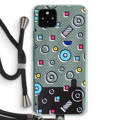 8-bit N°9: Pixel 5a 5G Transparant Hoesje met koord