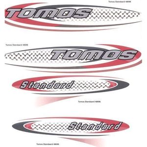 Tomos Transfer-set tomos standaard rood