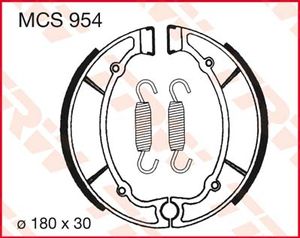 TRW Remschoenen, remblokken en voor de moto, MCS954