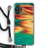 Green Inferno: Samsung Galaxy A32 5G Transparant Hoesje met koord