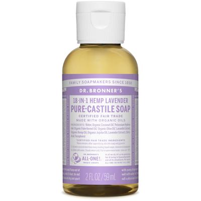 Dr. Bronner's Lavender 18-in-1 Pure-Castile Soap 60ml