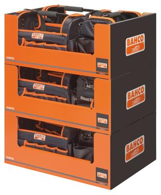 Bahco Open gereedschapstas met harde basis | 24 l | - display 9-delig - 3100TB-DISP
