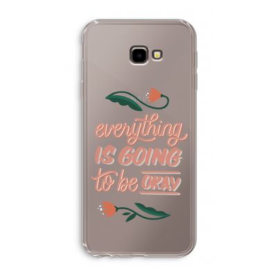 Optimistic flower girl: Samsung Galaxy J4 Plus Transparant Hoesje