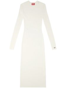 Diesel M-Pelagos cut-out detail midi dress - Blanc