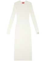 Diesel M-Pelagos cut-out detail midi dress - Blanc