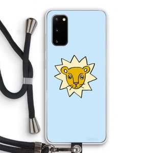 Kleine leeuw: Samsung Galaxy S20 Transparant Hoesje met koord