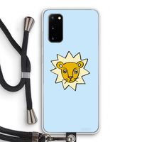 Kleine leeuw: Samsung Galaxy S20 Transparant Hoesje met koord