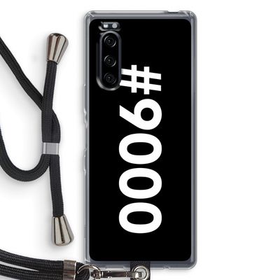#9000: Sony Xperia 5 Transparant Hoesje met koord