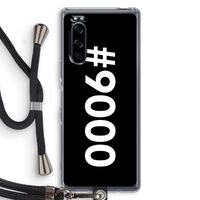 #9000: Sony Xperia 5 Transparant Hoesje met koord