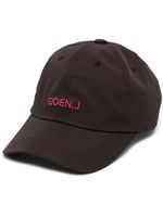 Goen.J casquette à logo brodé - Noir