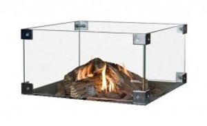 Happy Cocooning: Glazen ombouw voor Inbouwbrander - Vierkant