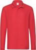 Fruit Of The Loom F541N Premium Long Sleeve Polo - Red - XL