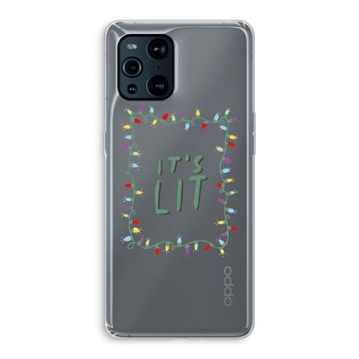 It's Lit: Oppo Find X3 Transparant Hoesje