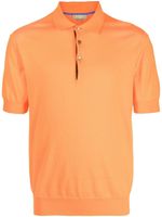 N.Peal polo en maille à manches courtes - Orange - thumbnail