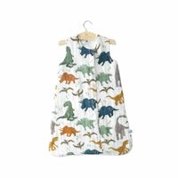 Little Unicorn Cotton Muslin slaapzak Dino Friends Maat - thumbnail