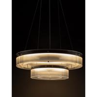 Lyora Design hanglampPauline dubbel zwart met glas Ø 70cm - 9695260