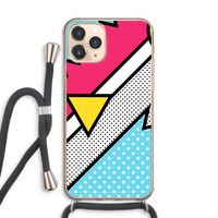 Pop Art #3: iPhone 11 Pro Max Transparant Hoesje met koord