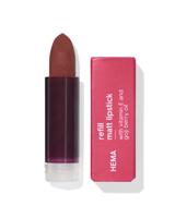 HEMA Navulling Matte Lipstick 68 Moody Brown (lichtbruin)