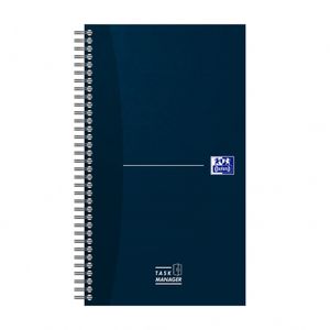 Oxford Office Essentials taskmanager, 230 pagina's, ft 14,1 x 24,6 cm, blauw