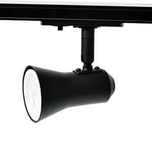 LED Railarmatuur met GU10 fitting - CONO Zwart - 1-fase