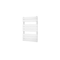 Designradiator BWS Genuo met Middenaansluiting 80 x 55 cm 405 Watt Zilver Metallic