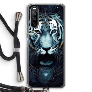 Darkness Tiger: Sony Sony Xperia 10 III Transparant Hoesje met koord