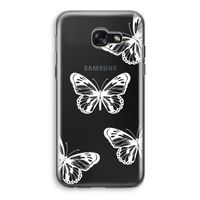 White butterfly: Samsung Galaxy A5 (2017) Transparant Hoesje