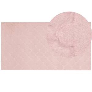 Beliani-GHARO-Hoogpolig vloerkleed-Roze-80 x 150 cm-Polyester