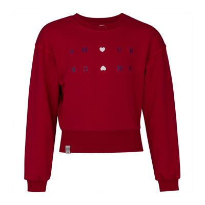 KIEstone winter sweater meisjes - rood - Marieke