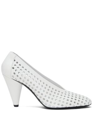 Proenza Schouler escarpins à design perforé 85 mm - Blanc