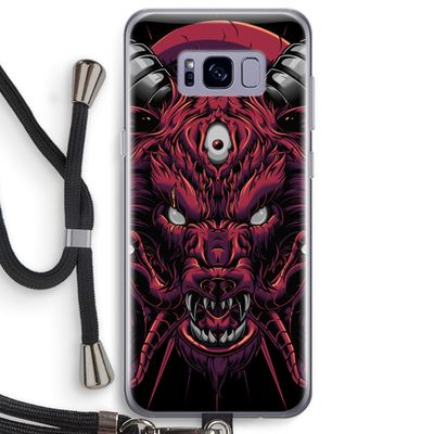 Hell Hound and Serpents: Samsung Galaxy S8 Plus Transparant Hoesje met koord