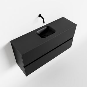 Toiletmeubel Mondiaz Ada | 100 cm | Meubelkleur Urban | Lex wastafel Urban Midden | Zonder kraangat