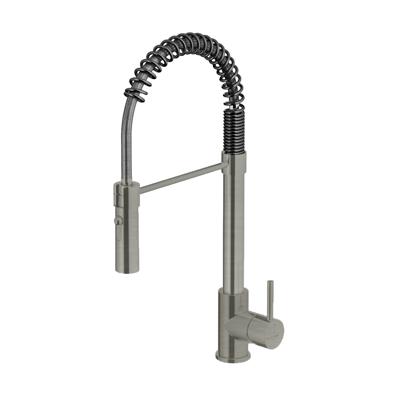 Keukenmengkraan Hotbath Fellow 49 cm Flexibele Uitloop Geborsteld Nikkel